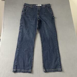 LAPCO FR Jeans Mens 38X36 Blue Flame Resistant Dark Wash Straight Fit Workwear